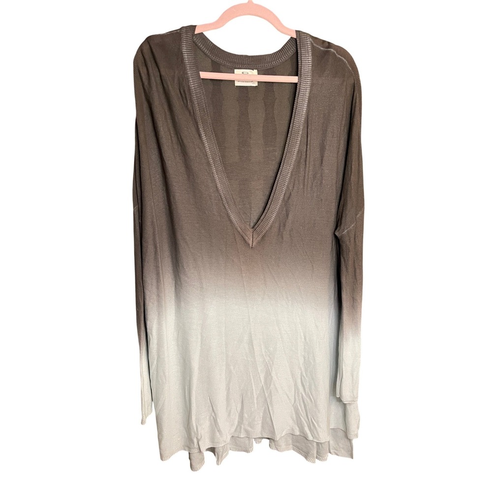 Urban Outfitters Pins‎ Needles Ombre V Neck Oversized Knit Sweater Large